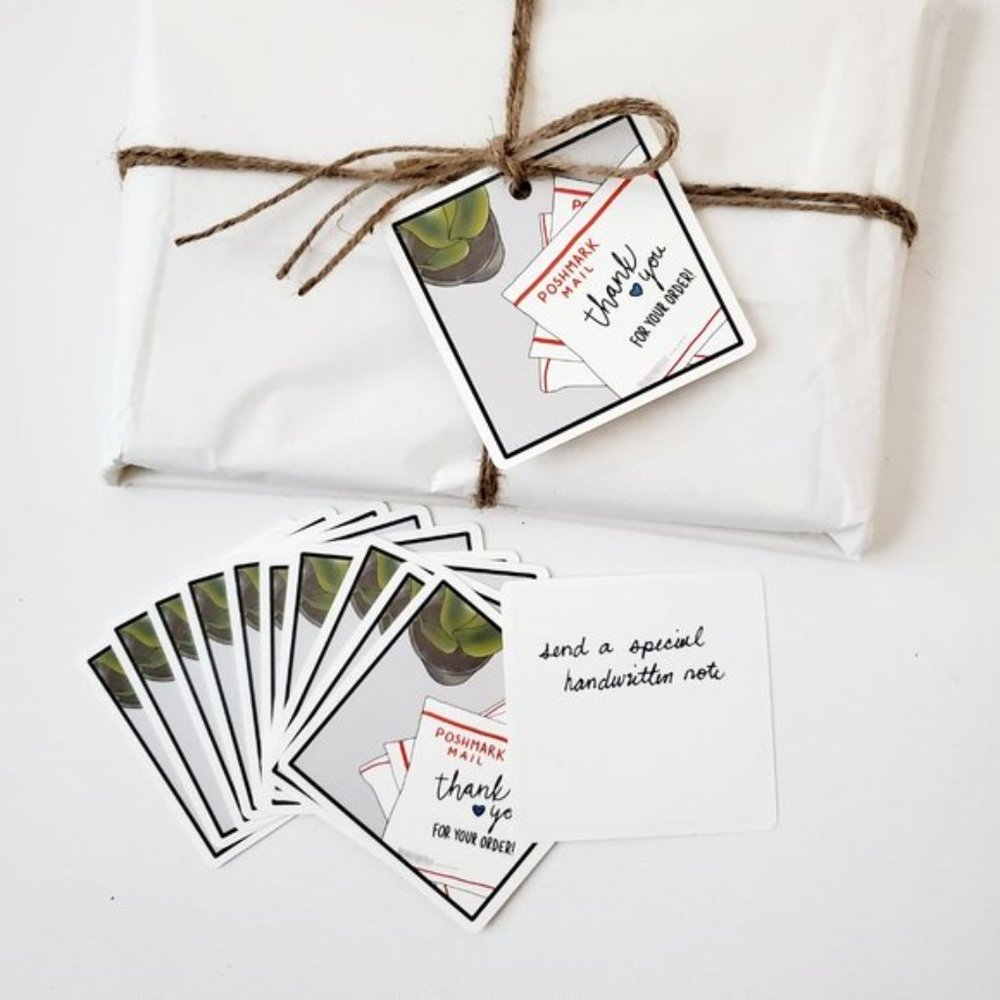 LB001 HANG TAGS Thank You for Your Order Poshmark Mail Packages [Price Firm] - Picture 3 of 6